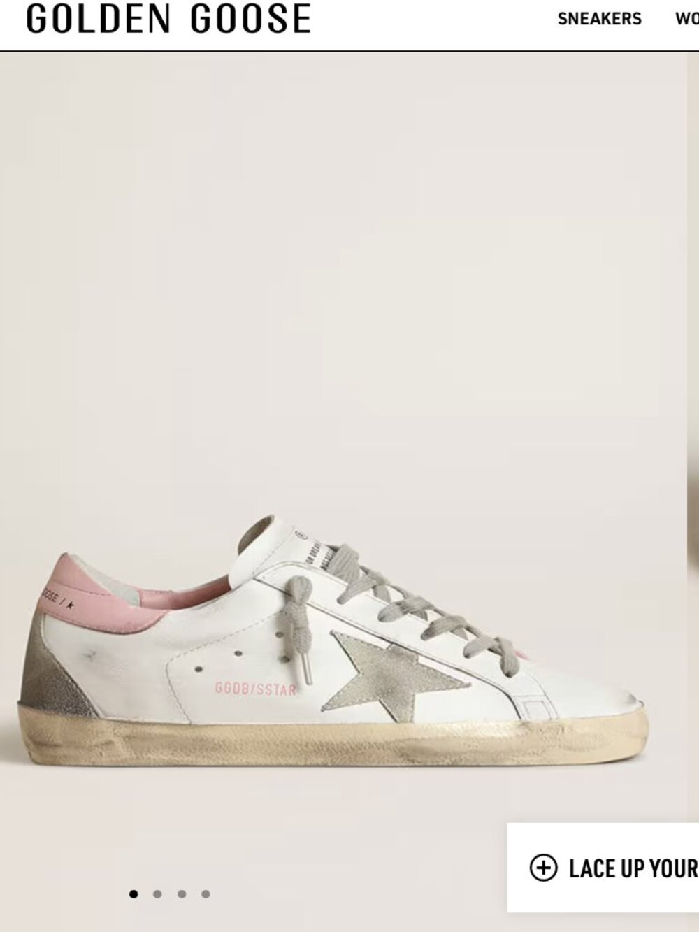 Golden Goose GGDB Distressed Star Leather Designer Sneakers womens 37_ Gray Sued